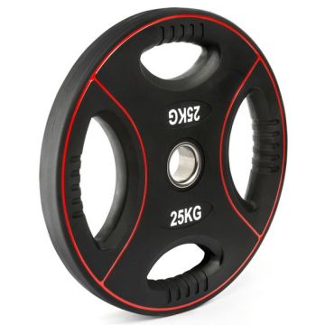 Polyurethan 4-Grip Hantelscheiben 50 mm - schwarz - 1,25 bis 25 kg