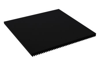 Fitness-Gummiboden 1000x1000mm schwarz - verschiedene Stärken