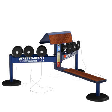 STREET BARBELL / Light Line - Hantelset 2 mit Kombibank - MB 7.72