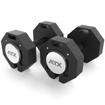 ATX® Octa Dumbbells - Verstellbare Kurzhanteln - 2 x 24 kg