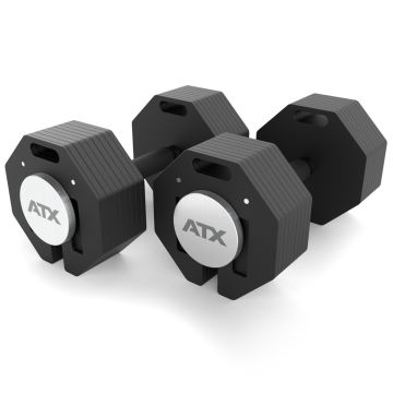 ATX® Octa Dumbbells - Verstellbare Kurzhantel - 2 x 36 kg