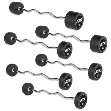 ATX PRO-Style – SZ-Kompakthanteln – gummiert 10 – 50 kg - mit ATX Logo