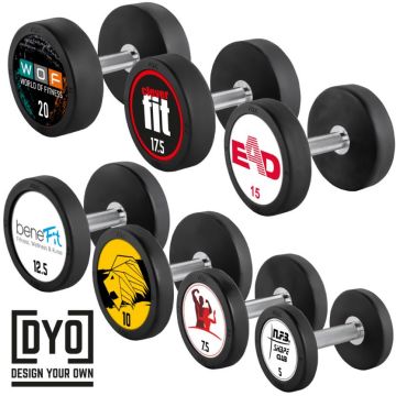 PRO-Style - Rubber Dumbbell - ATX® - Hantelsätze - 2,5 kg Steigung - MIT WUNSCHMOTIV