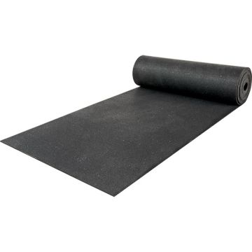 Gummiboden Schutzbelag 730 - schwarz - 10 mm Stärke - Rolle 10,5 m²