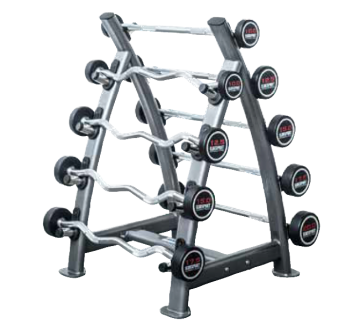 ELBESPORT Langhantelständer silber - für 9 Hanteln
