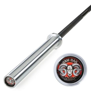  ATX® RAM BAR II - Powerlifting Bar - intern. Standard - Black Oxid / Hartchrome