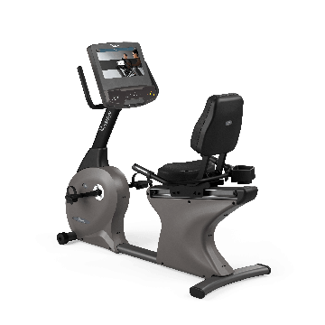 VISION FITNESS R600E Halbliege-Ergometer - Konsole mit großem Touchscreen