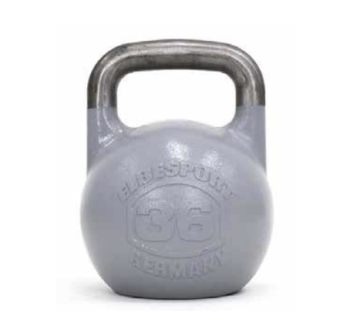 ELBESPORT Wettkampf Kettlebell Stahl - 8 bis 48 kg