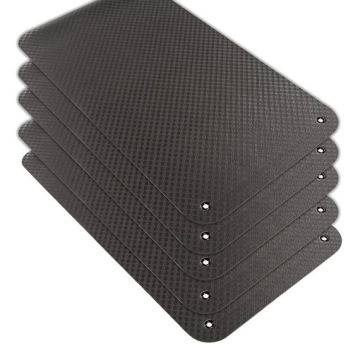 SET 5 Stück - Profi Gymnastikmatte 180 x 65 x 0,8 cm schwarz